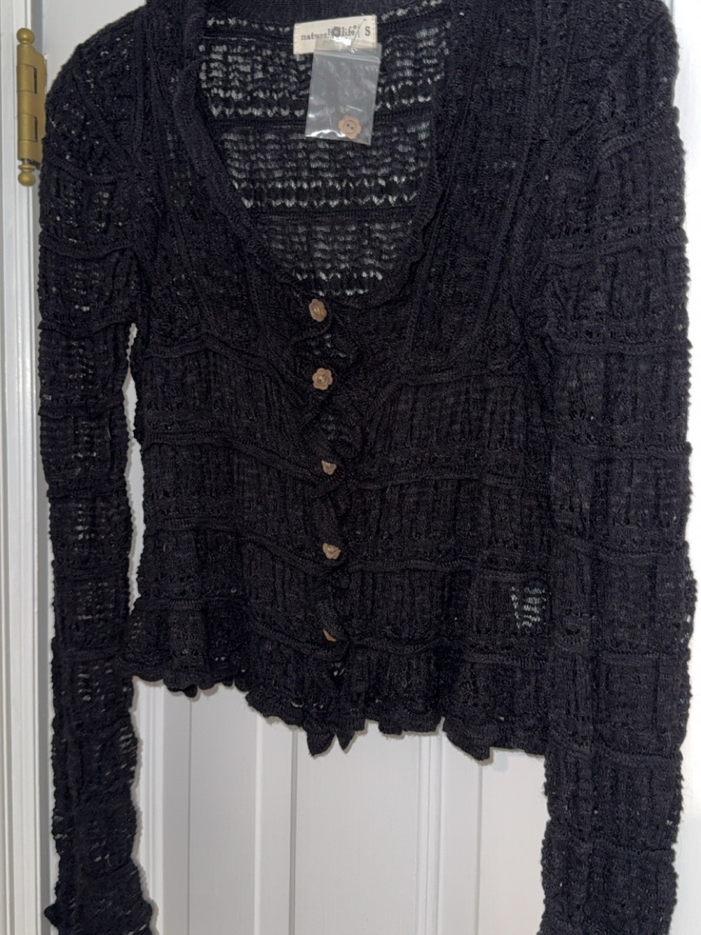 NATURAL LIFE Juliet Ruffle Knit Cardigan - Picture 2 of 2